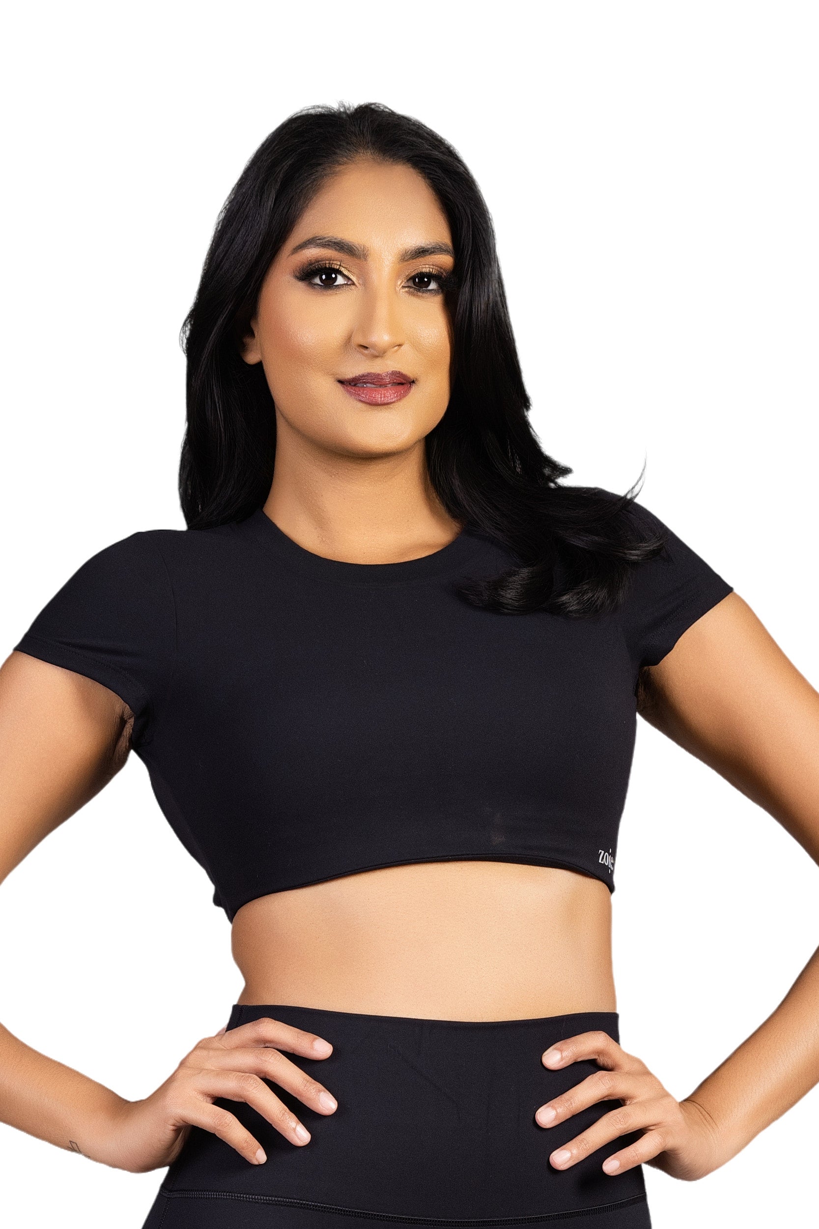 Shadow Crop top black