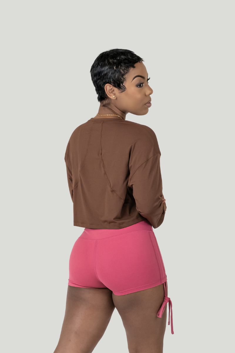 Willow Long Sleeve Top Brown