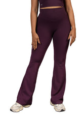 Golden Hour Flare Legging Plum