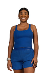 Better Half Padded Tank Blue