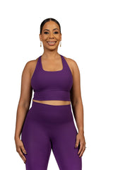 Love Knot Sport Bra Purple
