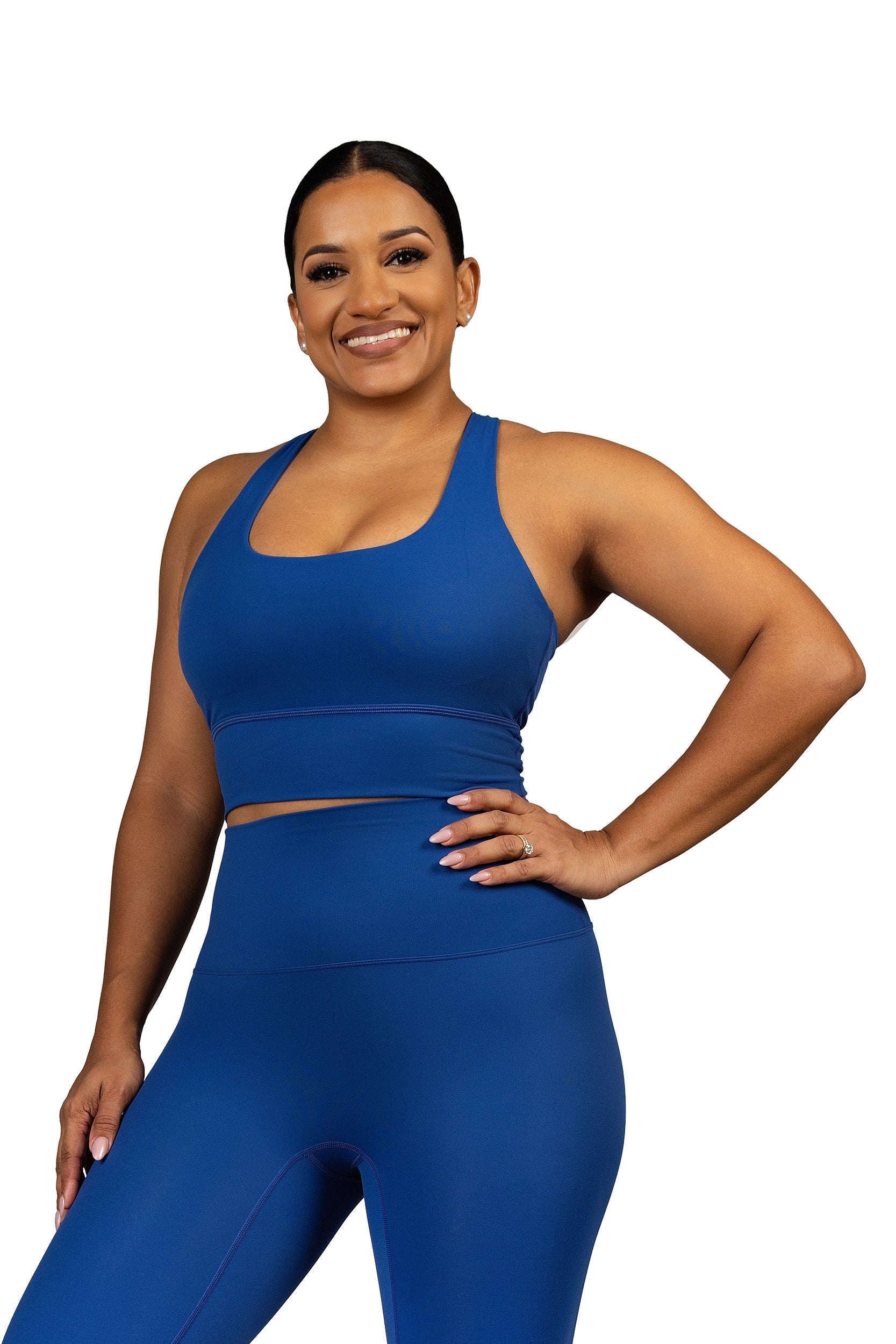 Love Knot Sport Bra Blue