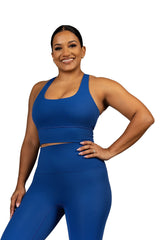 Love Knot Sport Bra Blue