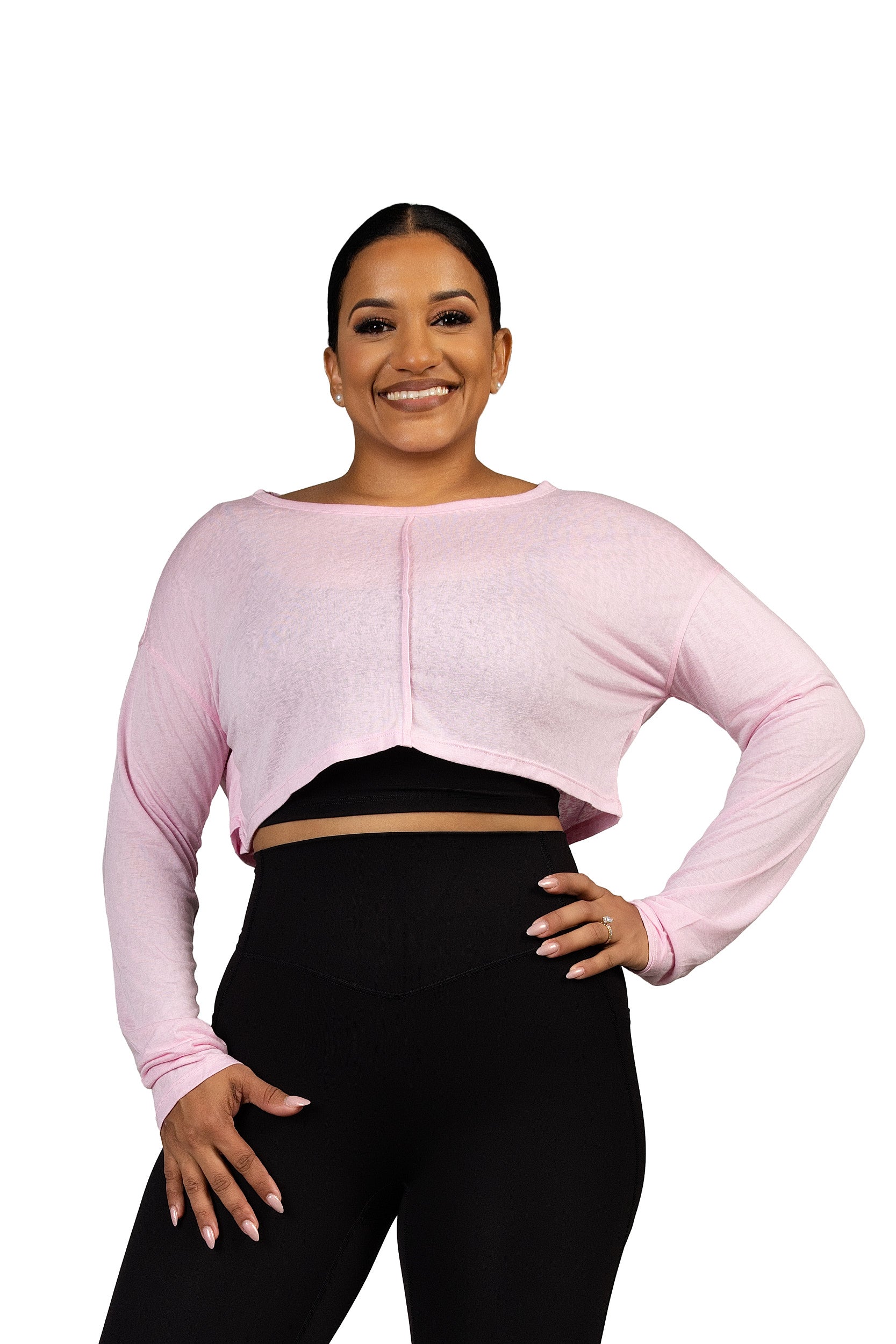 Aeria Backless Top Pink