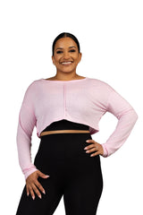 Aeria Backless Top Pink