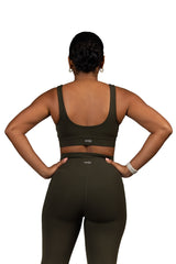 In Sync Sports Bra Dark Green