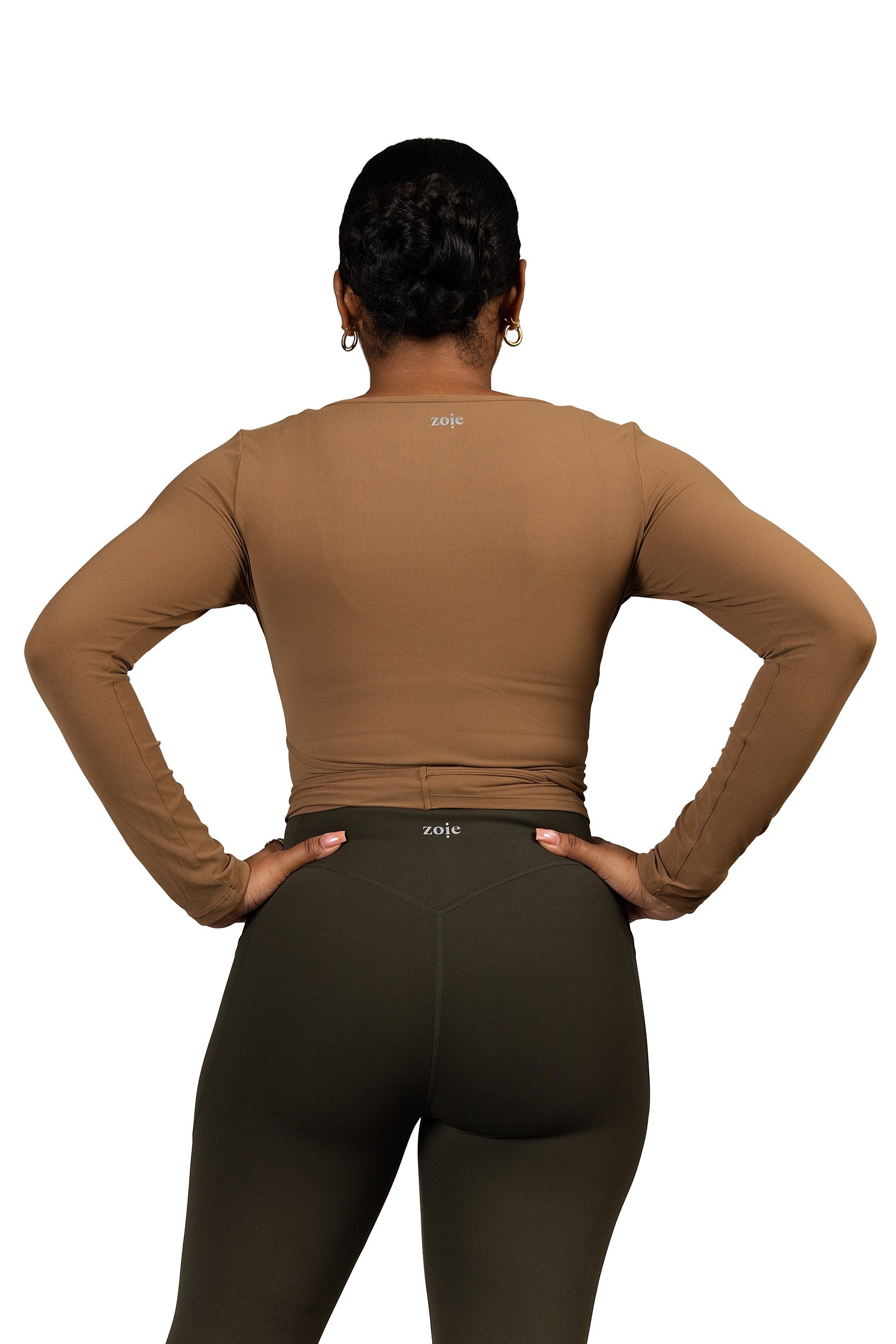 Aurora Wrap Top Brown