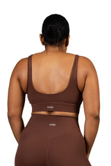 In Sync Sports Bra Brown