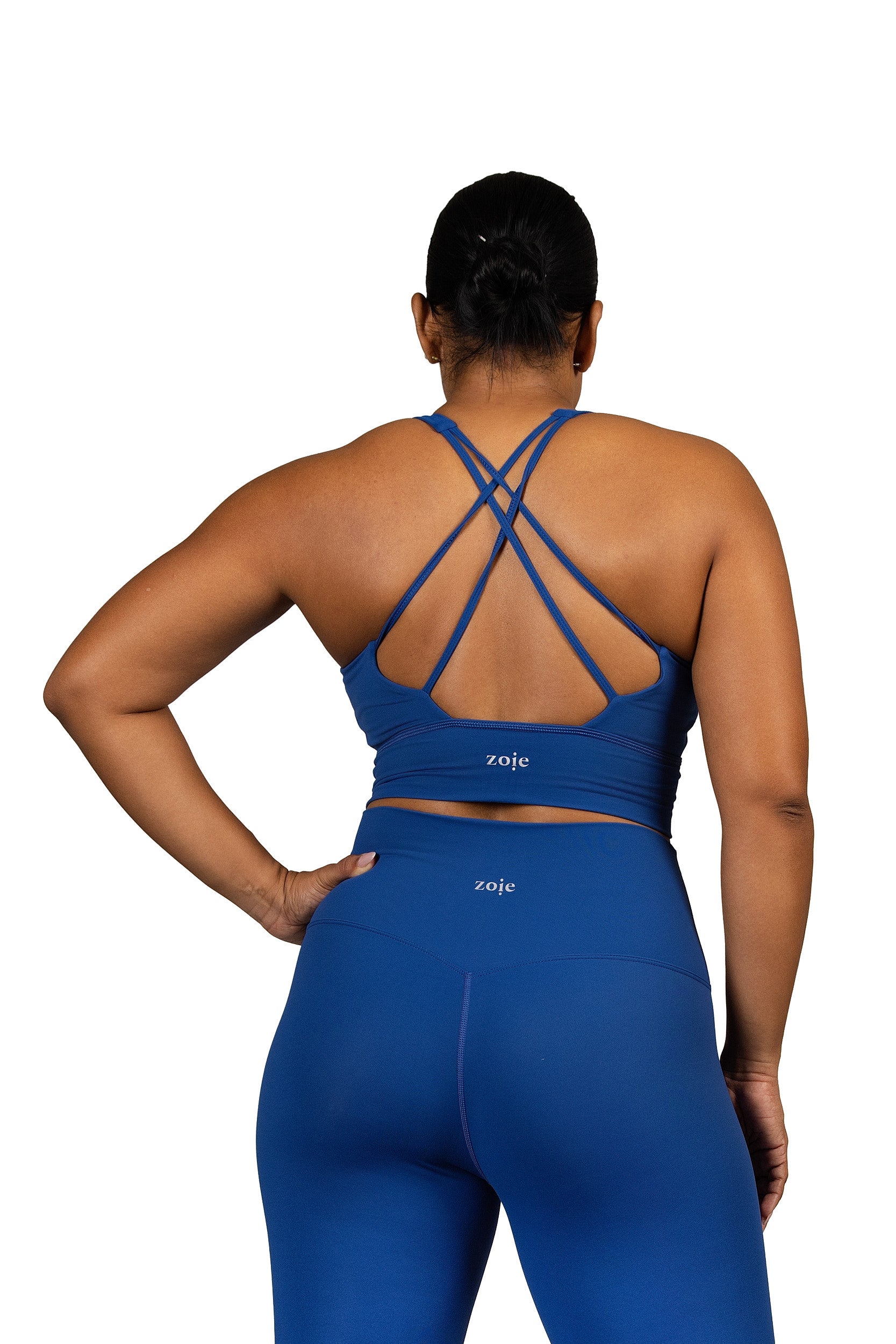 Love Knot Sport Bra Blue