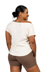 Off the Clock Tee Ivory