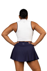 Match Point Tank White/Navy