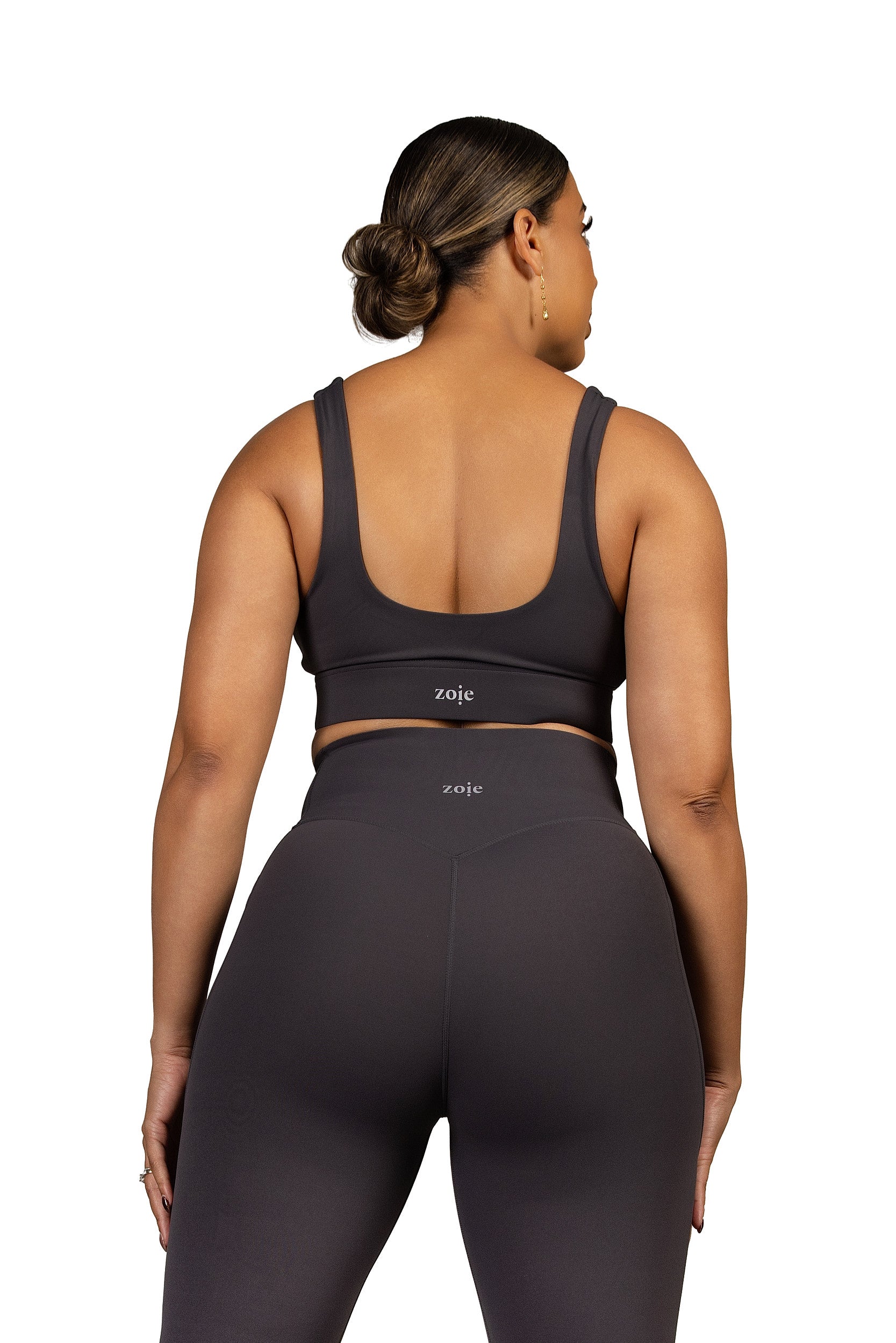 In Sync Sports Bra Charcoal Grey