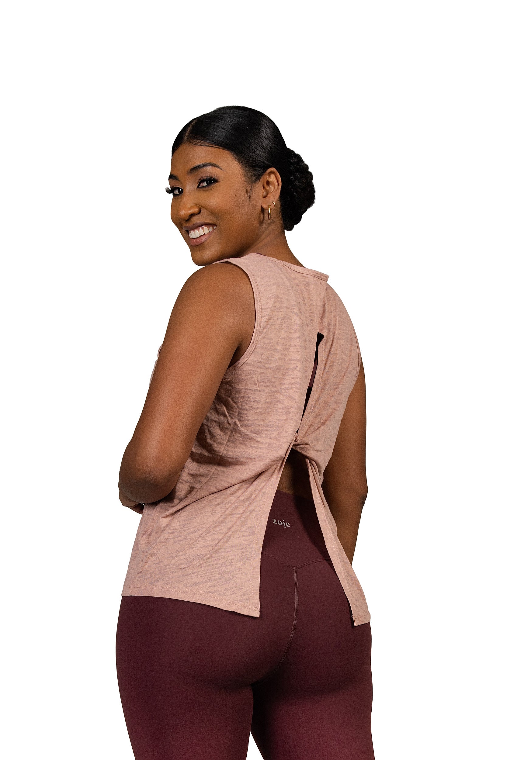 Twist of Fate Tank Blush