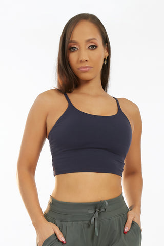 Eden Crop Top Navy