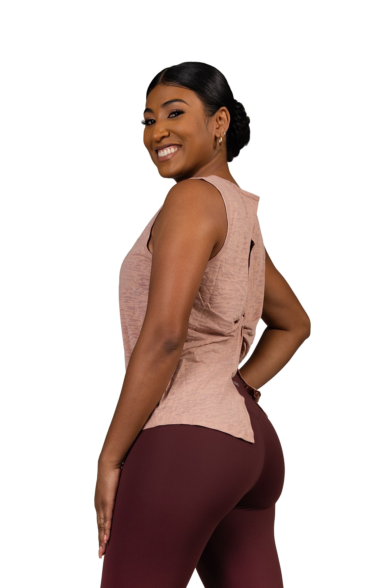 Twist of Fate Tank Blush