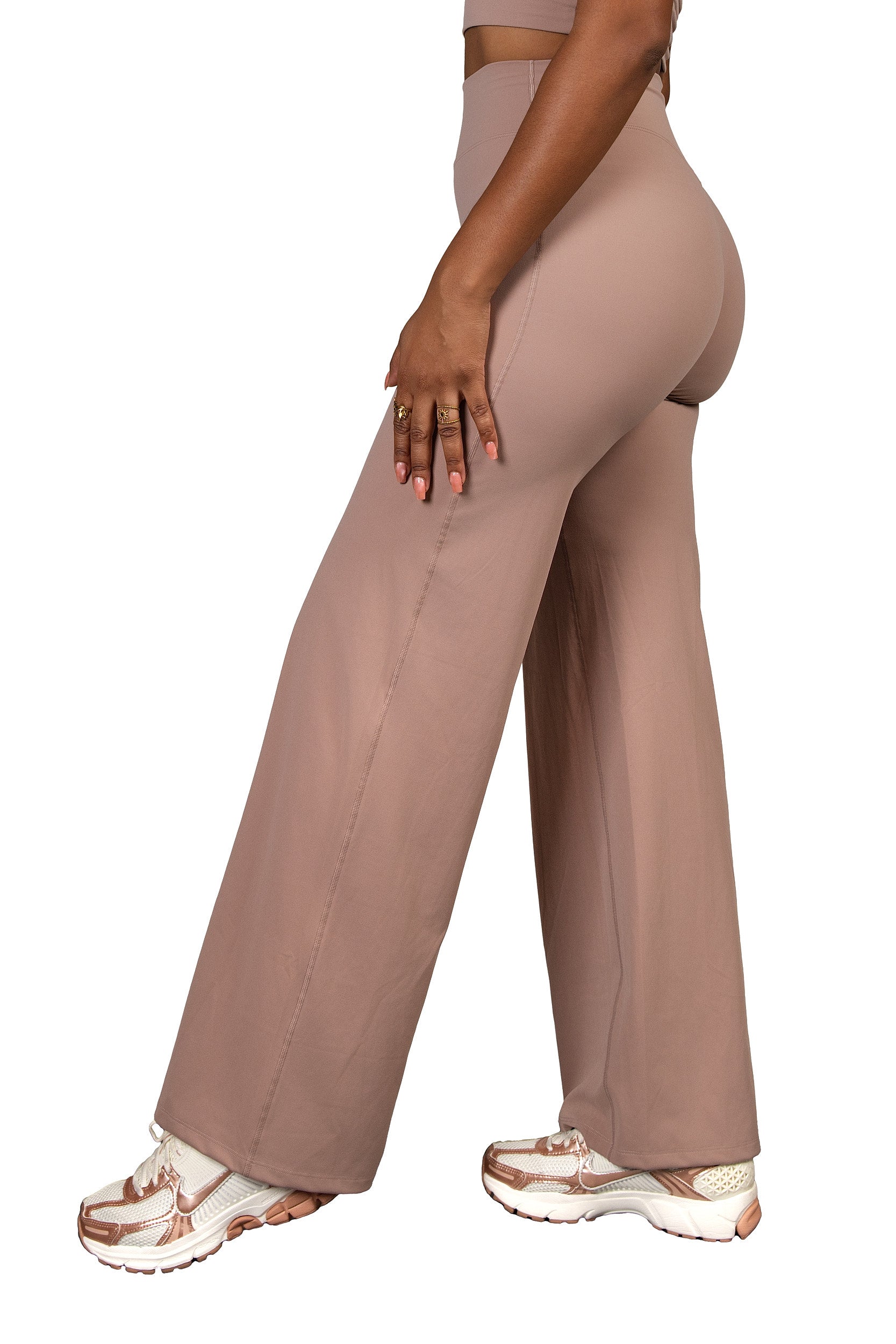 Free Spirit Flare Pants Tan
