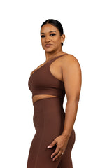 In Sync Sports Bra Brown