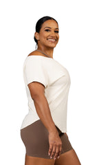Off the Clock Tee Ivory