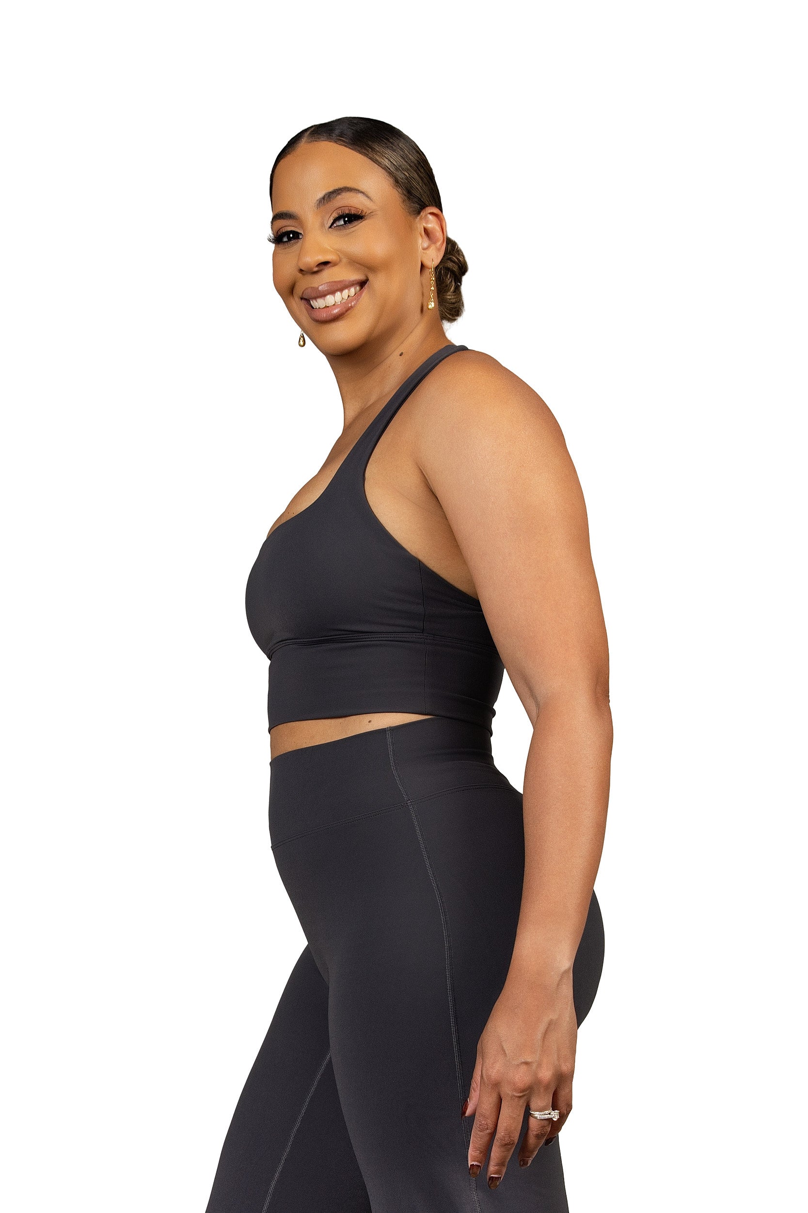 Free Spirit Bra Charcoal Grey