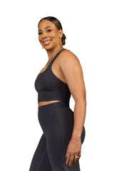 Free Spirit Bra Charcoal Grey