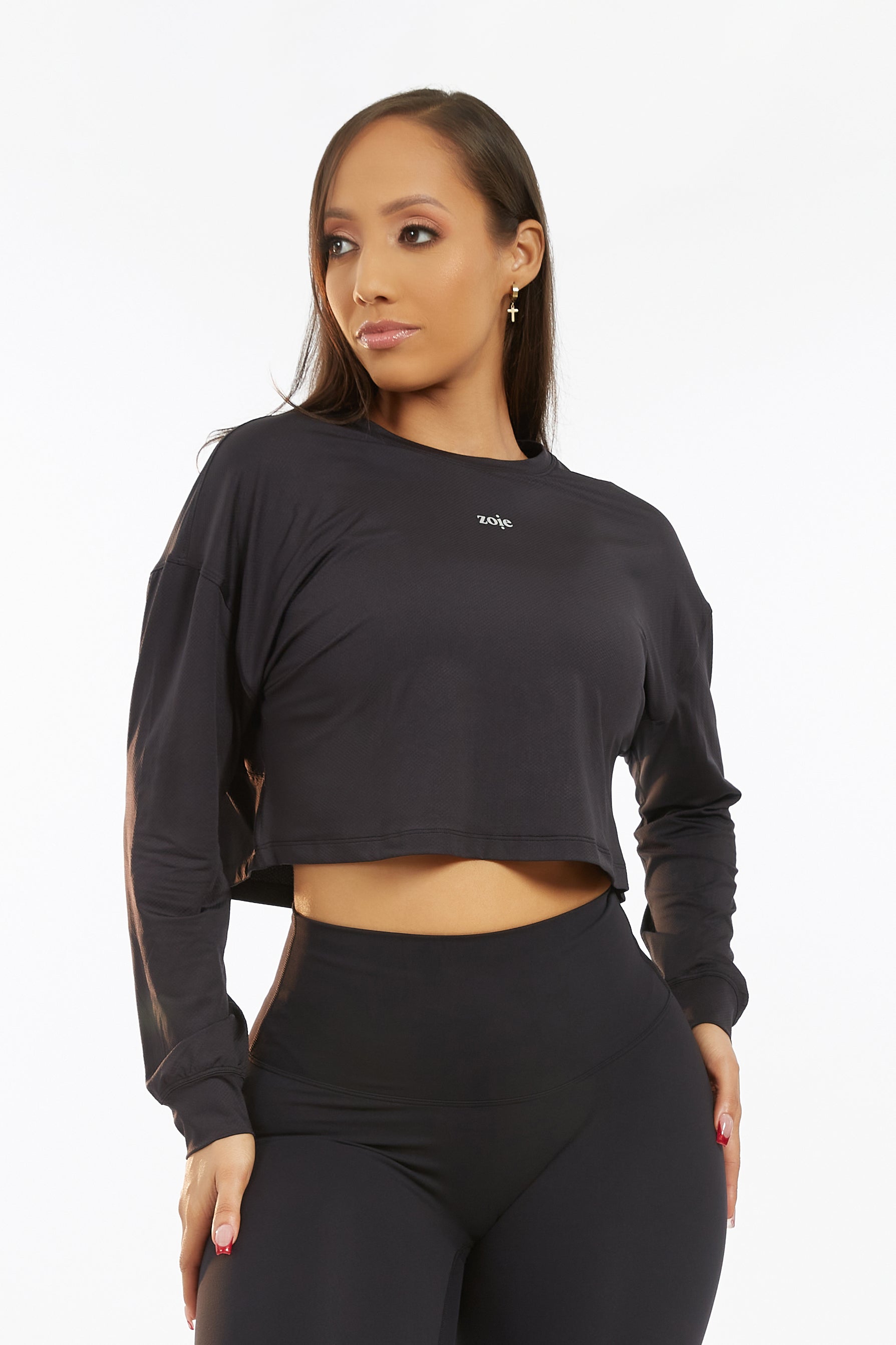 Willow Long Sleeve Top Black