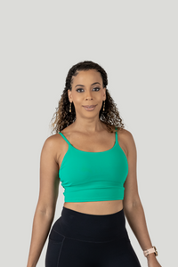 Eden Crop Top Glass Green