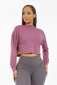 Willow Long Sleeve Top Purple