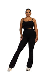 Golden Hour Flare Legging Black
