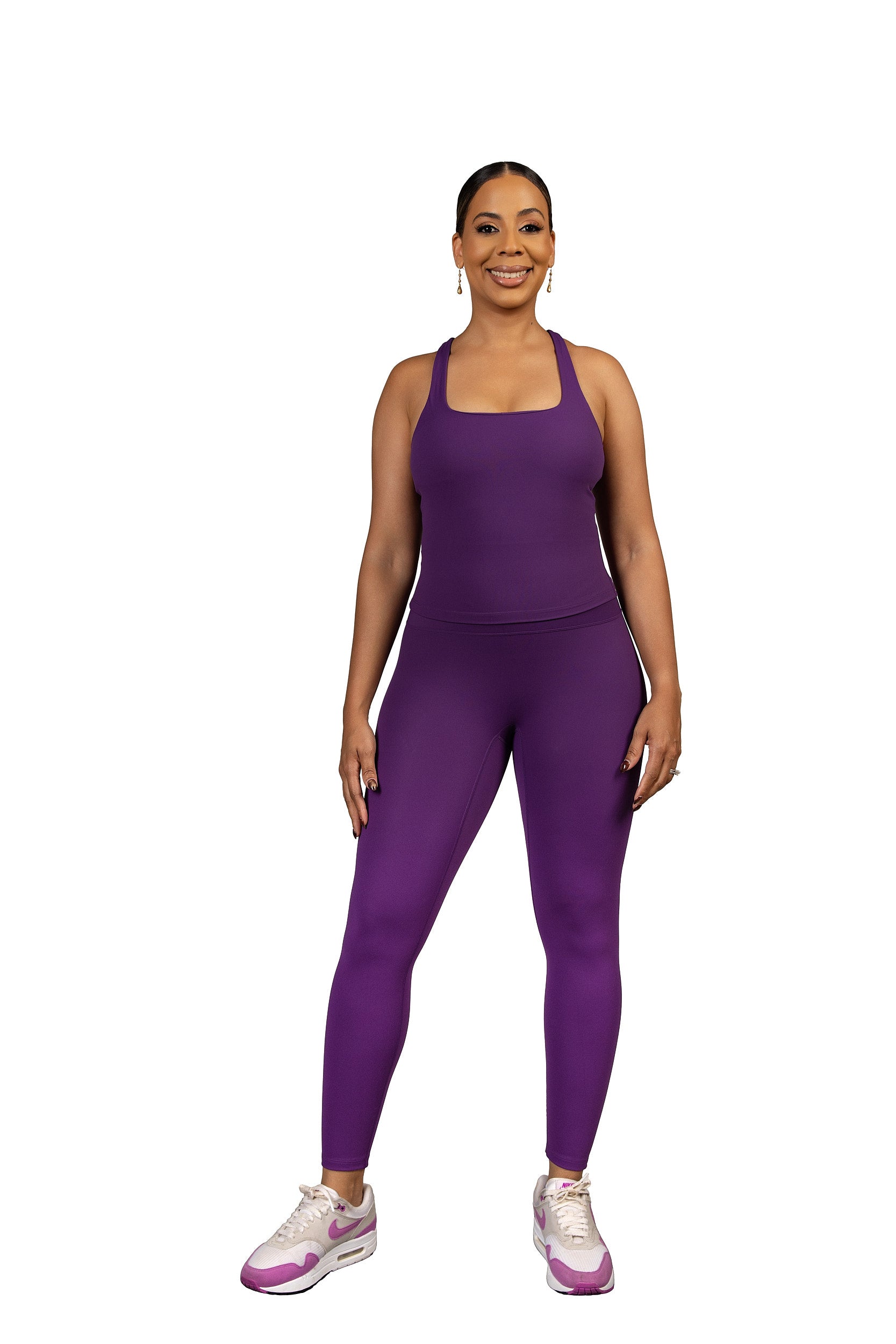 Better Half Padded Tank Purple