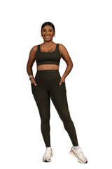 In Sync Sports Bra Dark Green