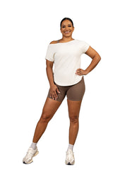 Off the Clock Tee Ivory
