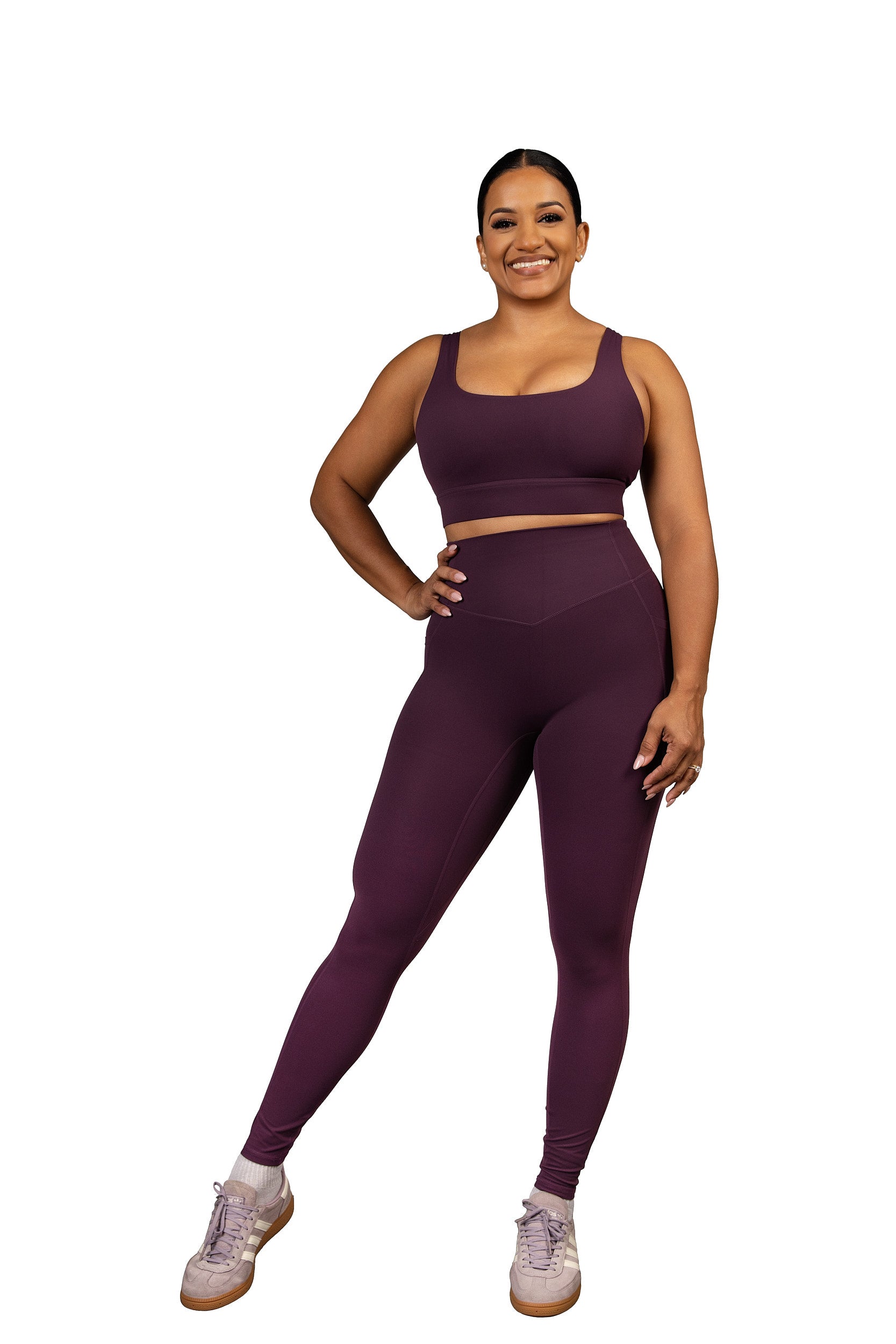 In Sync Sports Bra Dark Purple
