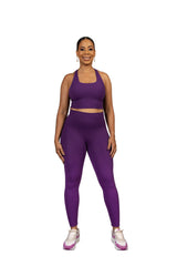 Love Knot Sport Bra Purple