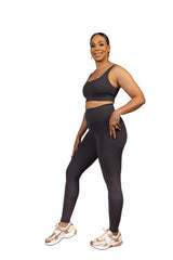 In Sync Sports Bra Charcoal Grey