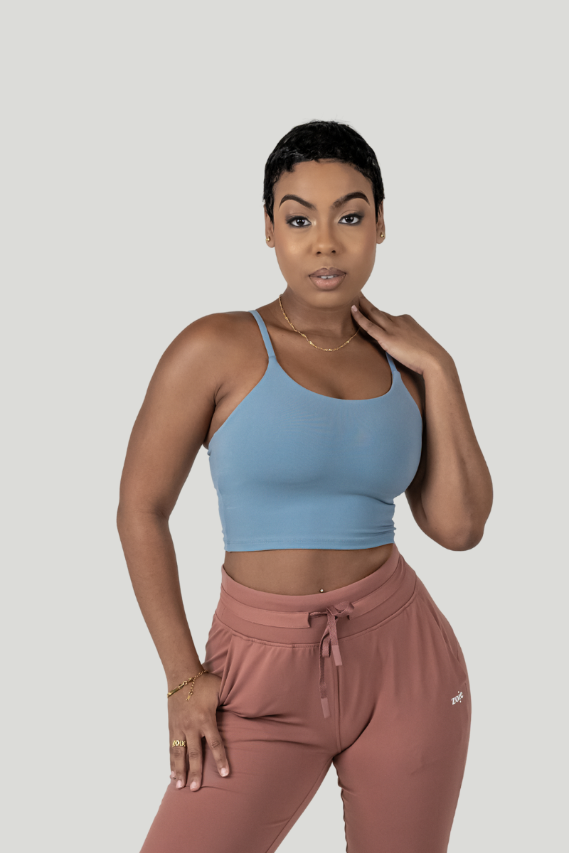 Eden Crop Top Dust Blue