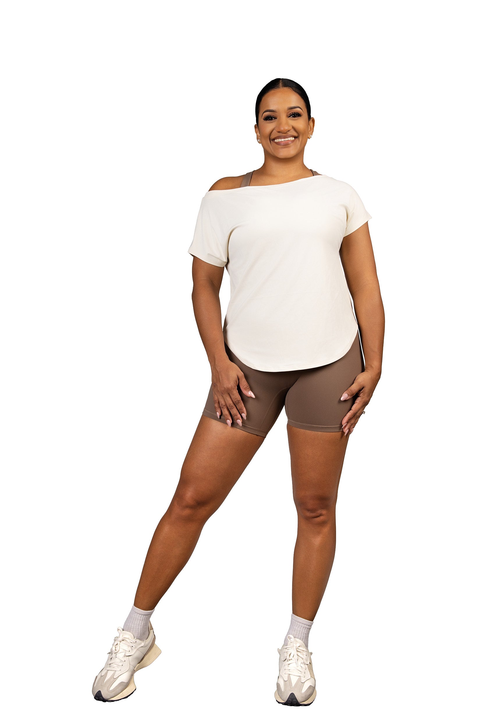 Off the Clock Tee Ivory