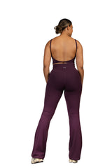 Golden Hour Flare Legging Plum