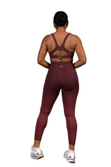 Double Take Sport Bra Wine