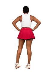 Match Point Tank White/Pink