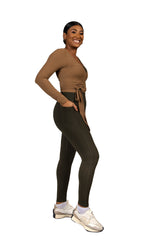 Aurora Wrap Top Brown