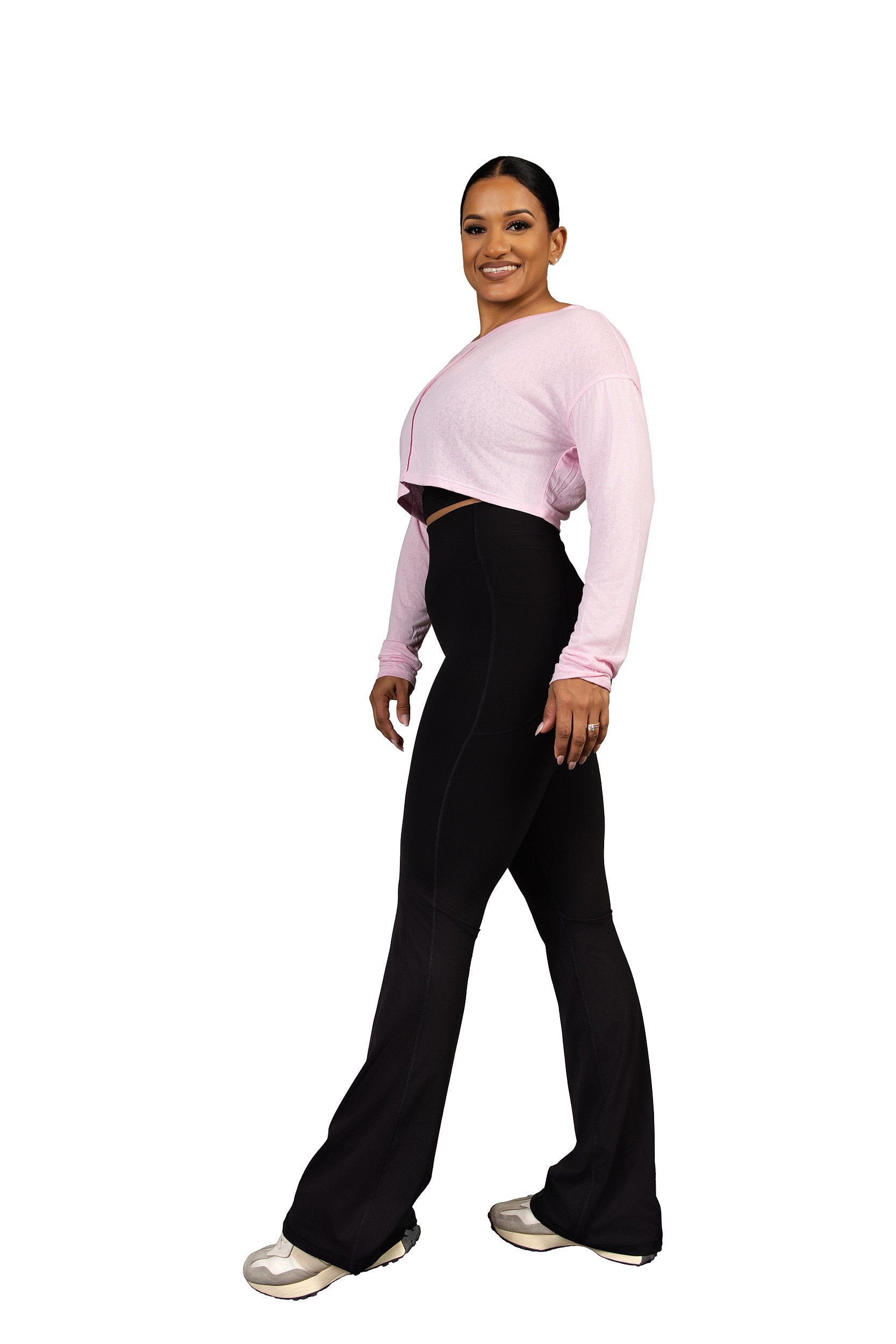 Aeria Backless Top Pink