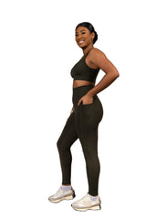 In Sync Legging Dark Green