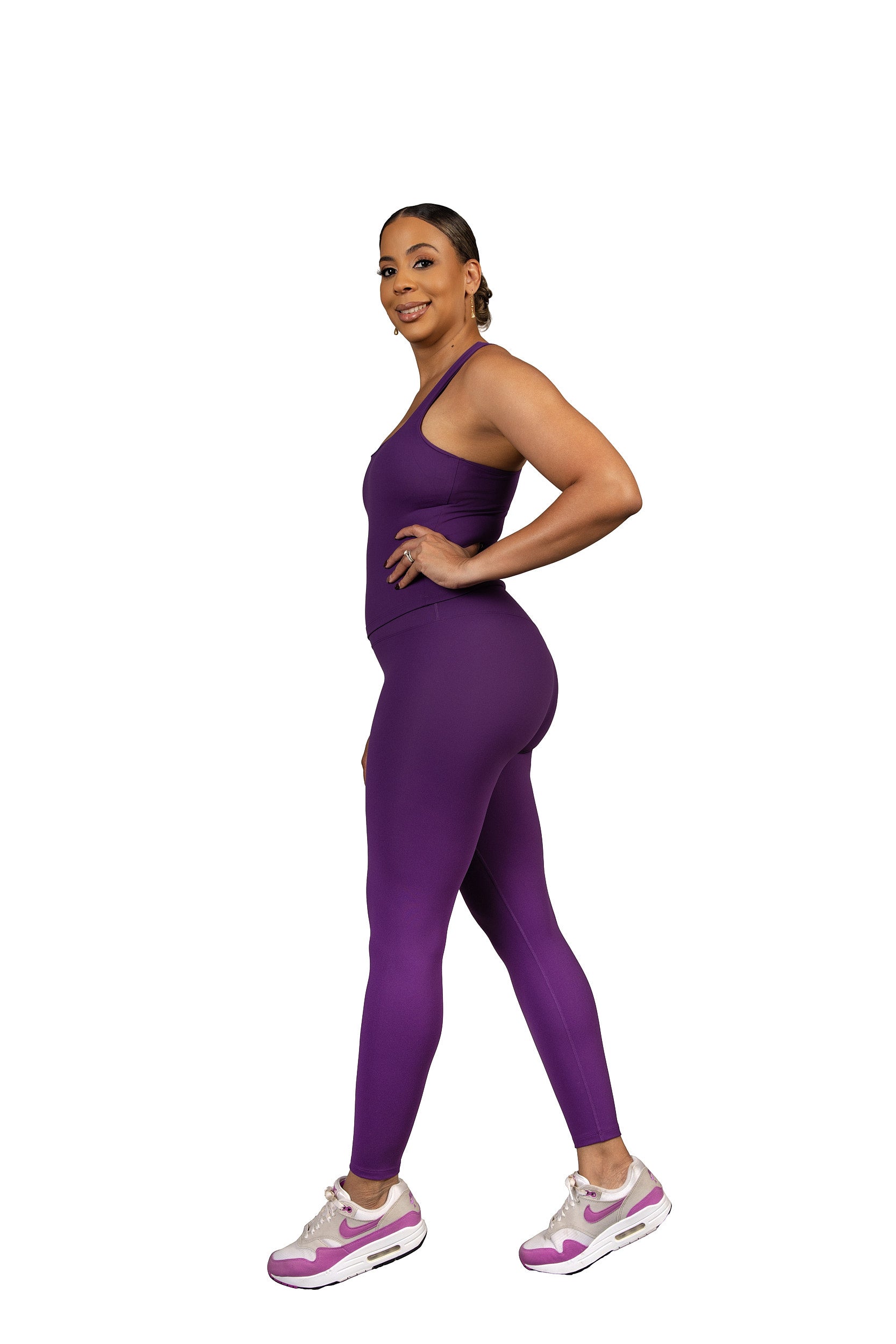 Better Half Padded Tank Purple