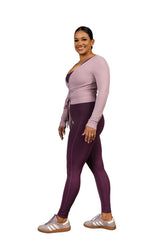 Aurora Wrap Top Purple
