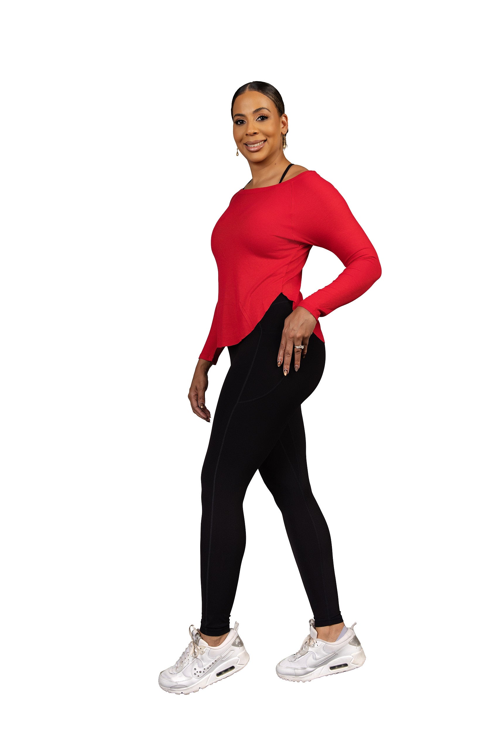 Full Circle Long Sleeve Red