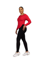 Full Circle Long Sleeve Red