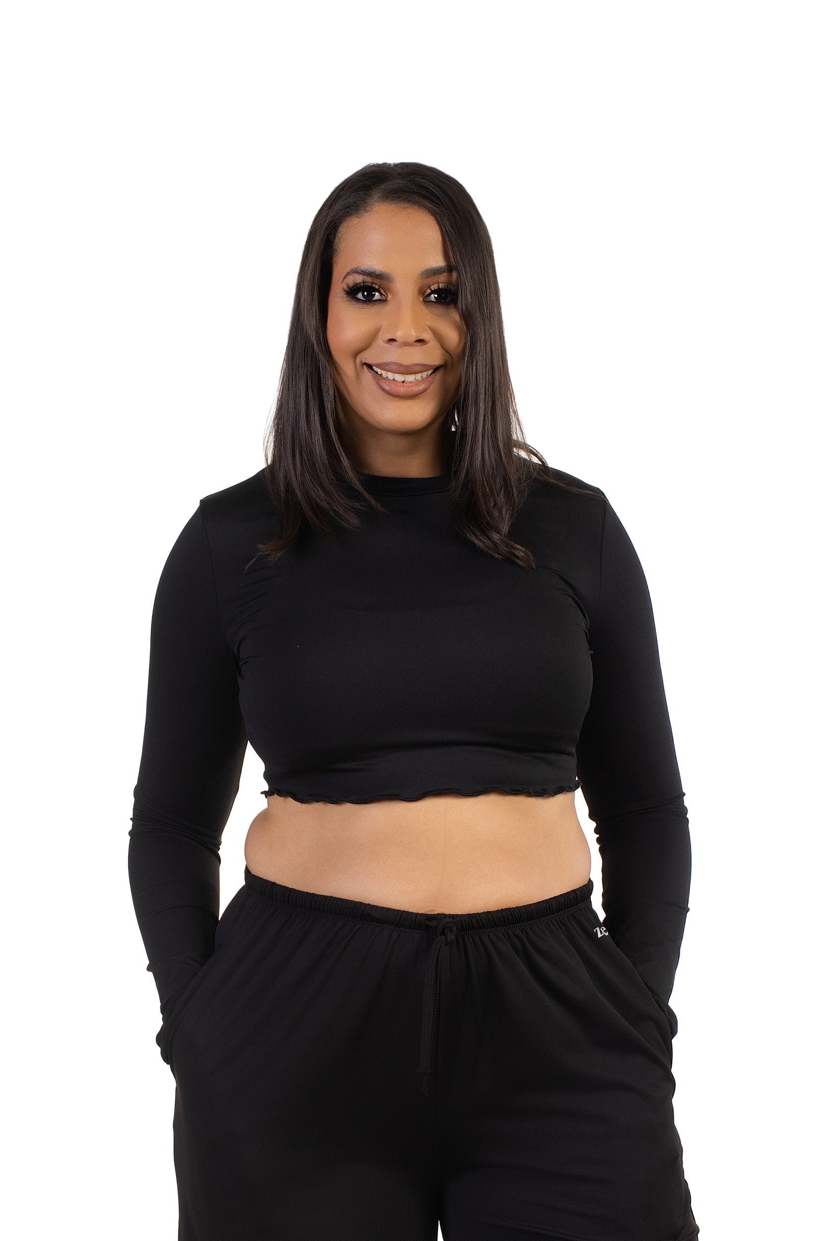 Luma Cropped Longsleeve Black