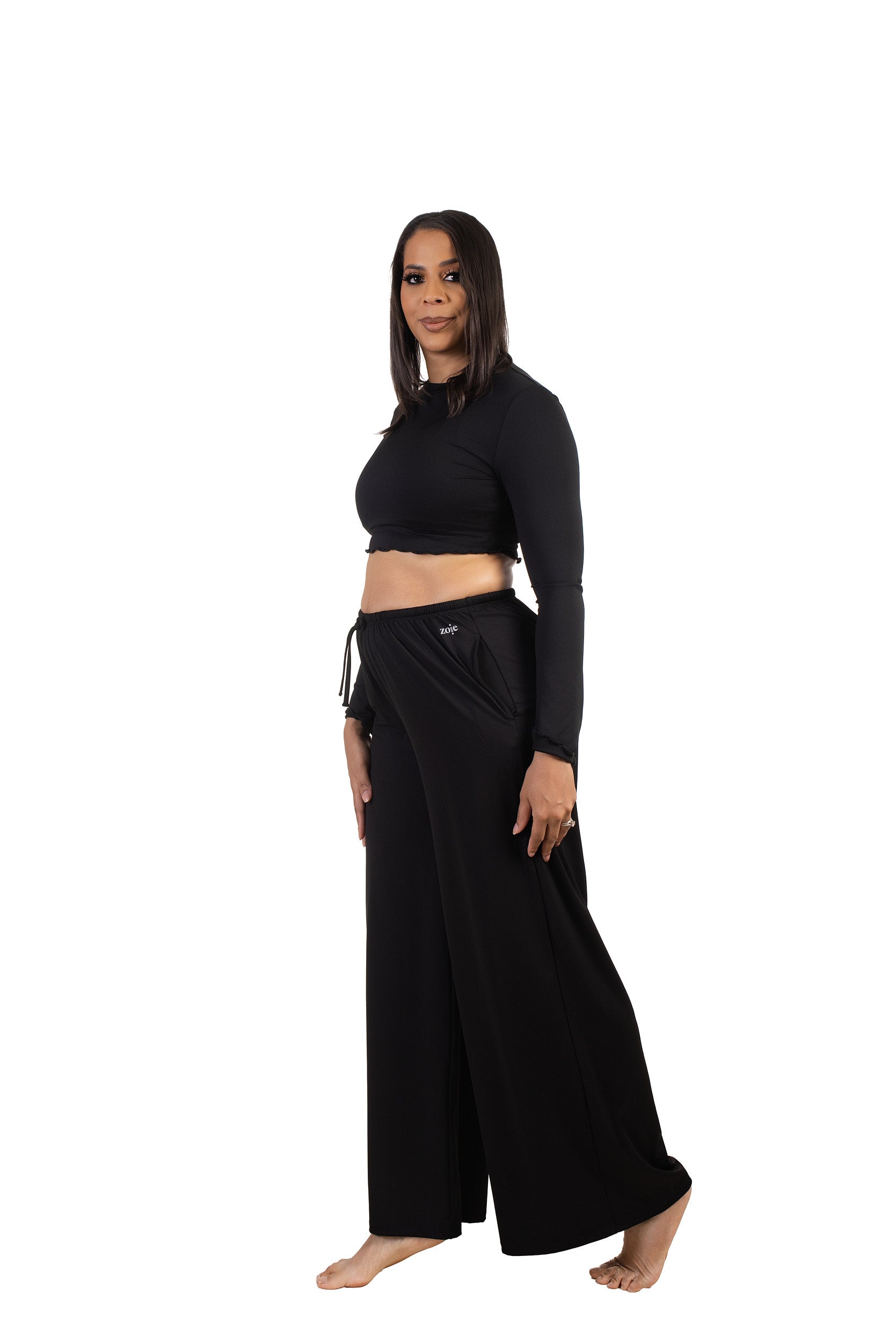Luma Cropped Longsleeve Black