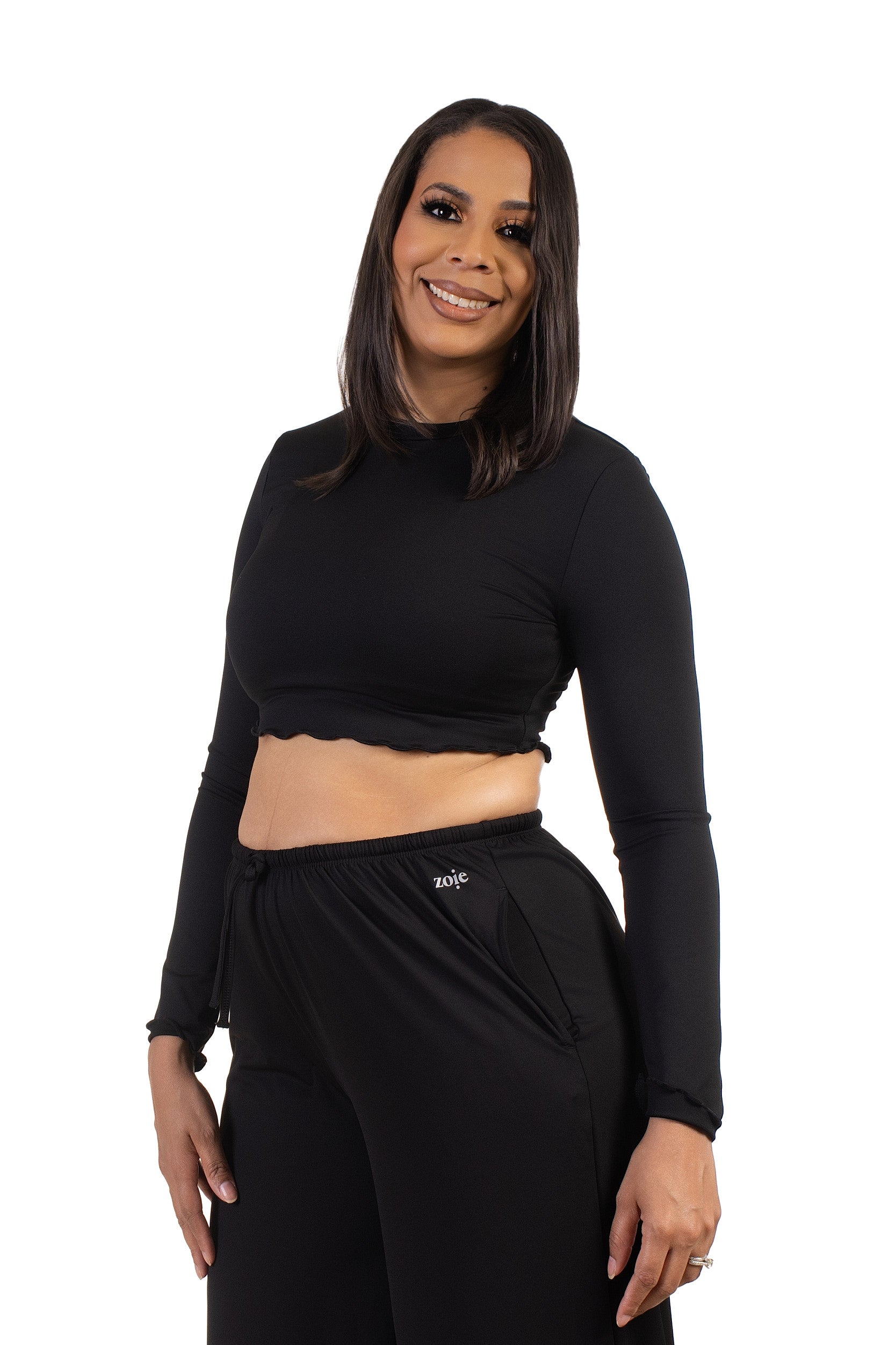 Luma Cropped Longsleeve Black