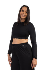 Luma Cropped Longsleeve Black